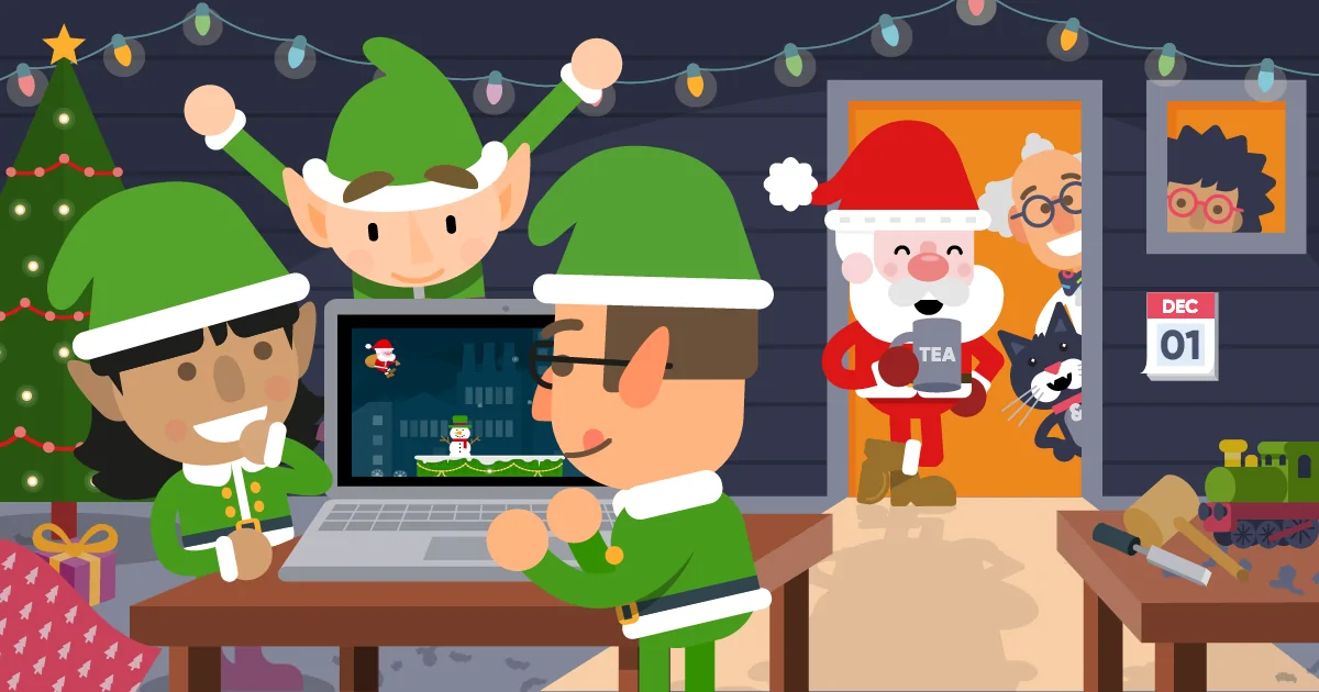 Using a branded game for Christmas marketing campaigns