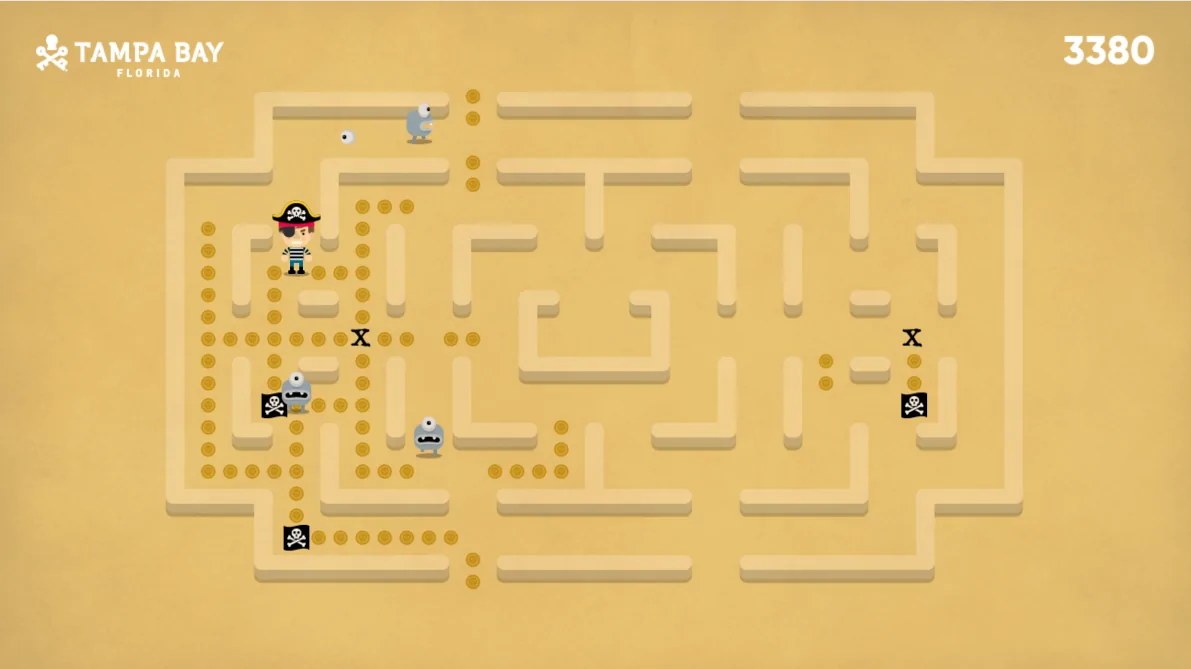 Pac-Man Style Branded Maze Game