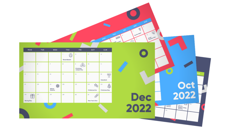 Peek & Poke Marketing Calendar 2022