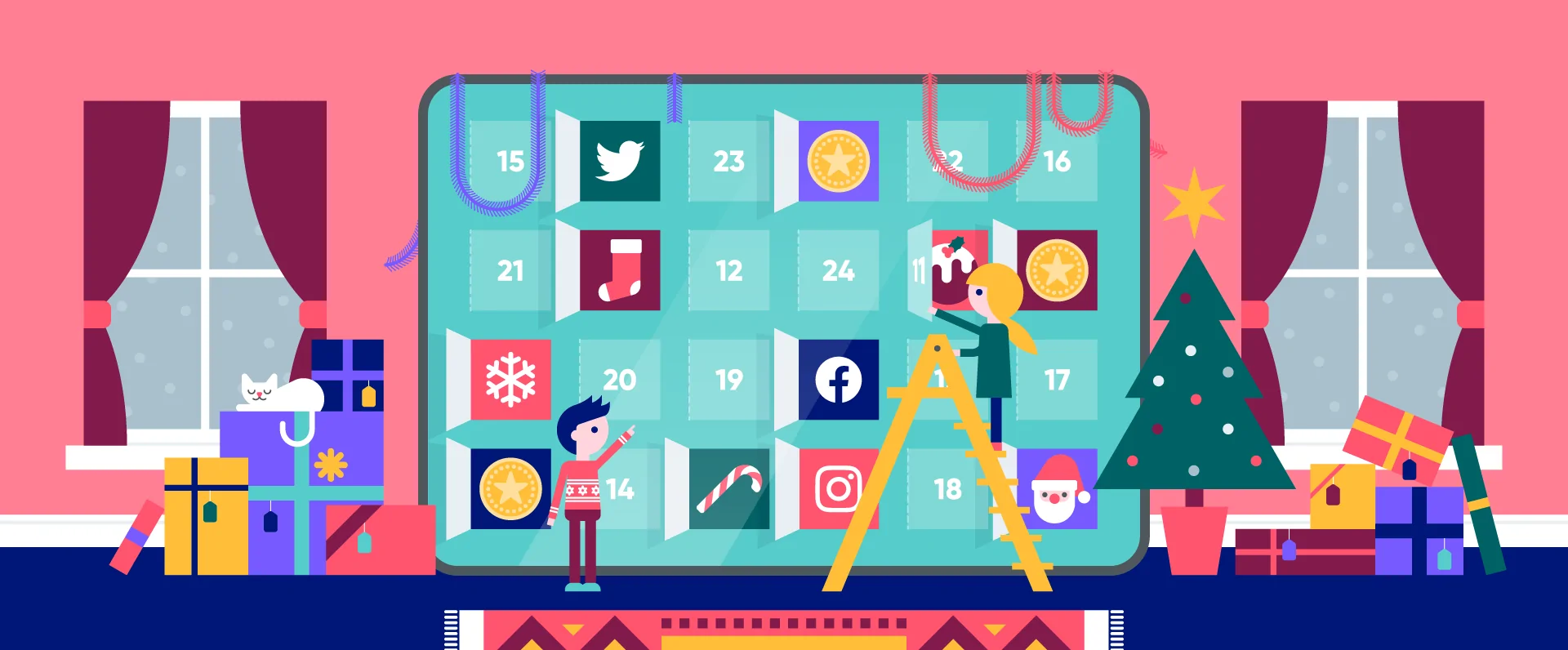 Social Media Advent Calendar Examples Header