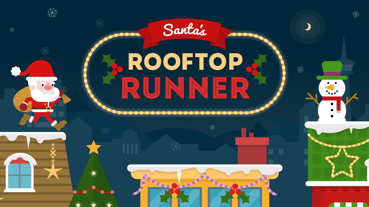 Santa's Rooftop Runner Cover - Derivco