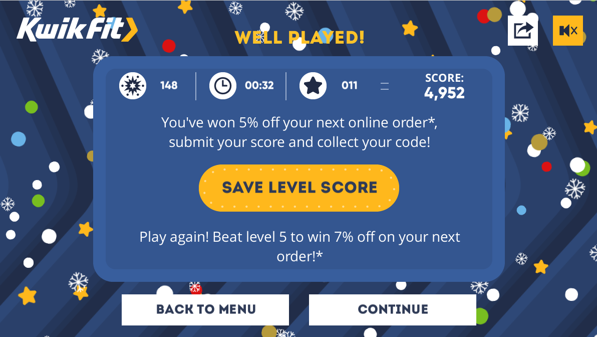 Kwik Fit Kwikmas Match Peek & Poke