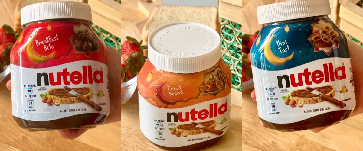 Ramadan Marketing Example – Nutella Packaging