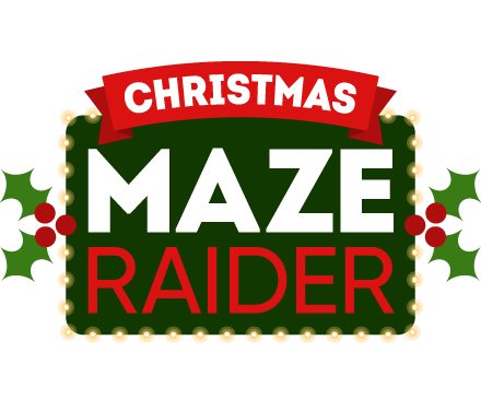 Christmas Maze Raider Game Logo