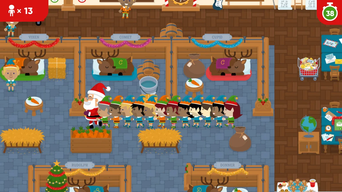 Santa's Christmas Conga Gameplay