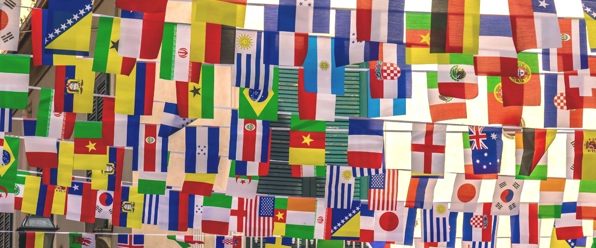 National Flag Bunting for World Cup Pub Promotion
