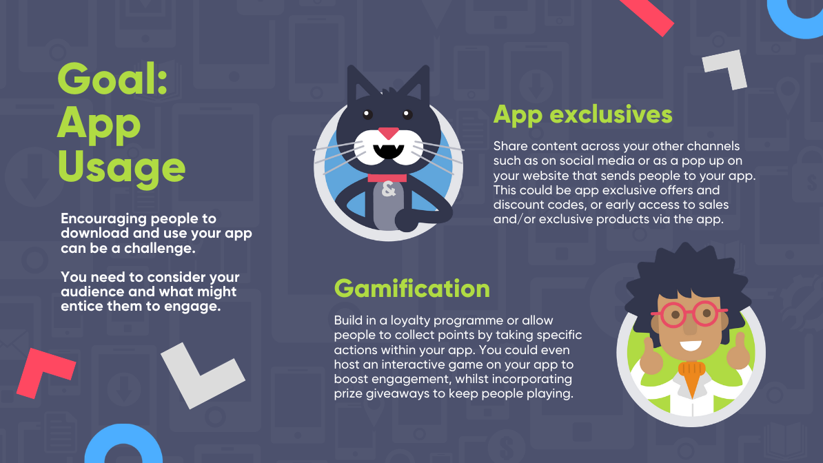 Christmas marketing ideas infographic: increasing app downloads and usage
