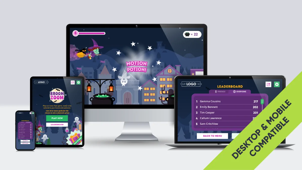 Broom Zoom Halloween Game Multi Devices