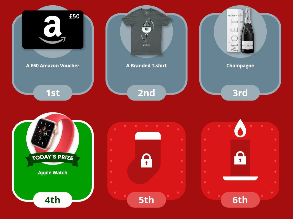 Christmas Match-3 Digital Advent Calendar Prize Doors