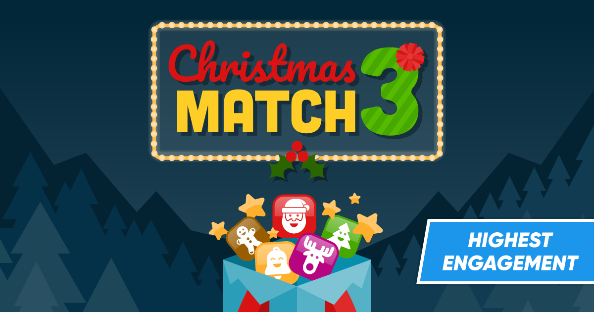 Christmas Match-3 Game Cover Highest Engagement