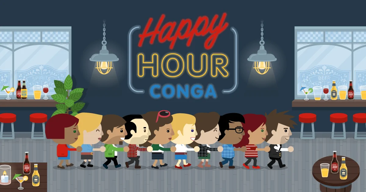 Happy Hour Conga Branded Game Feature