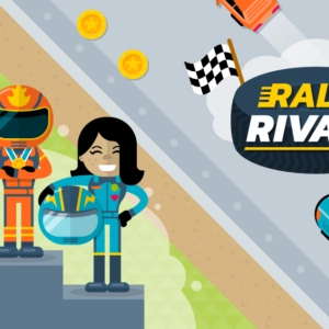 Rally Rivals Online Branded Racing Game Feature