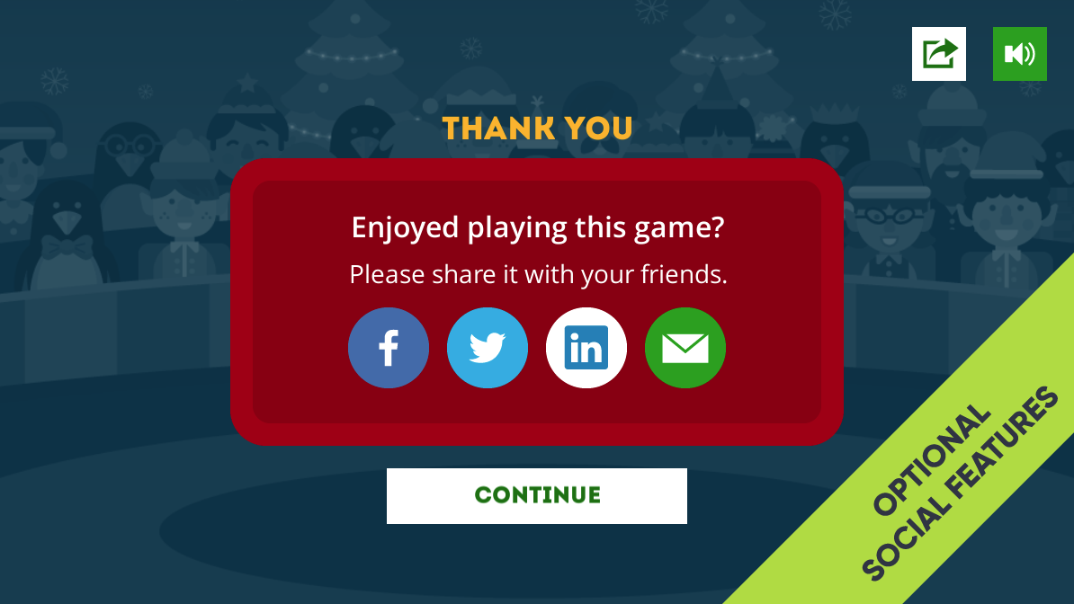 Online Christmas Quiz Game Social Share