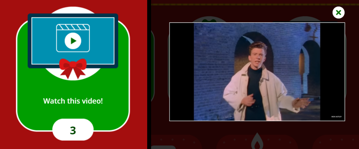 Online Advent Calendar – Video Door Example