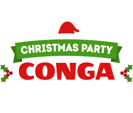 Christmas Party Conga Game Logo