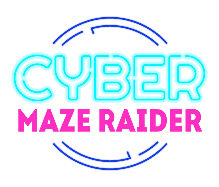 Cyber Maze Raider Game Logo