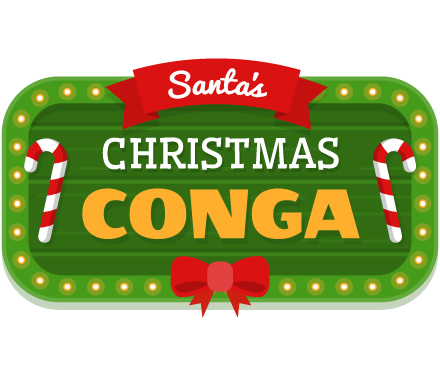 Santa's Christmas Conga Game Logo