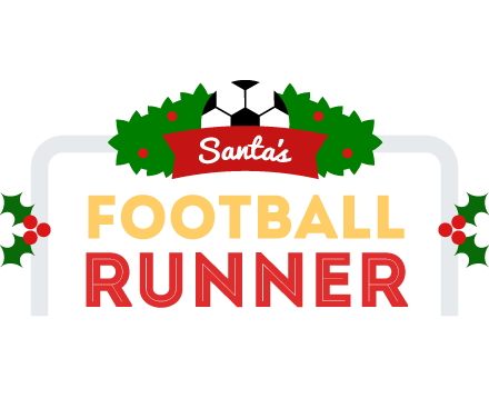 Santa's Football Runner Game Logo