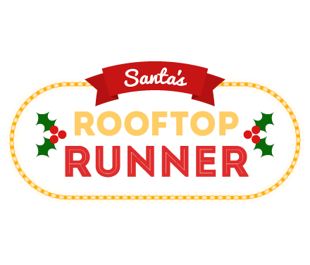 Santa's Rooftop Runner Game Logo