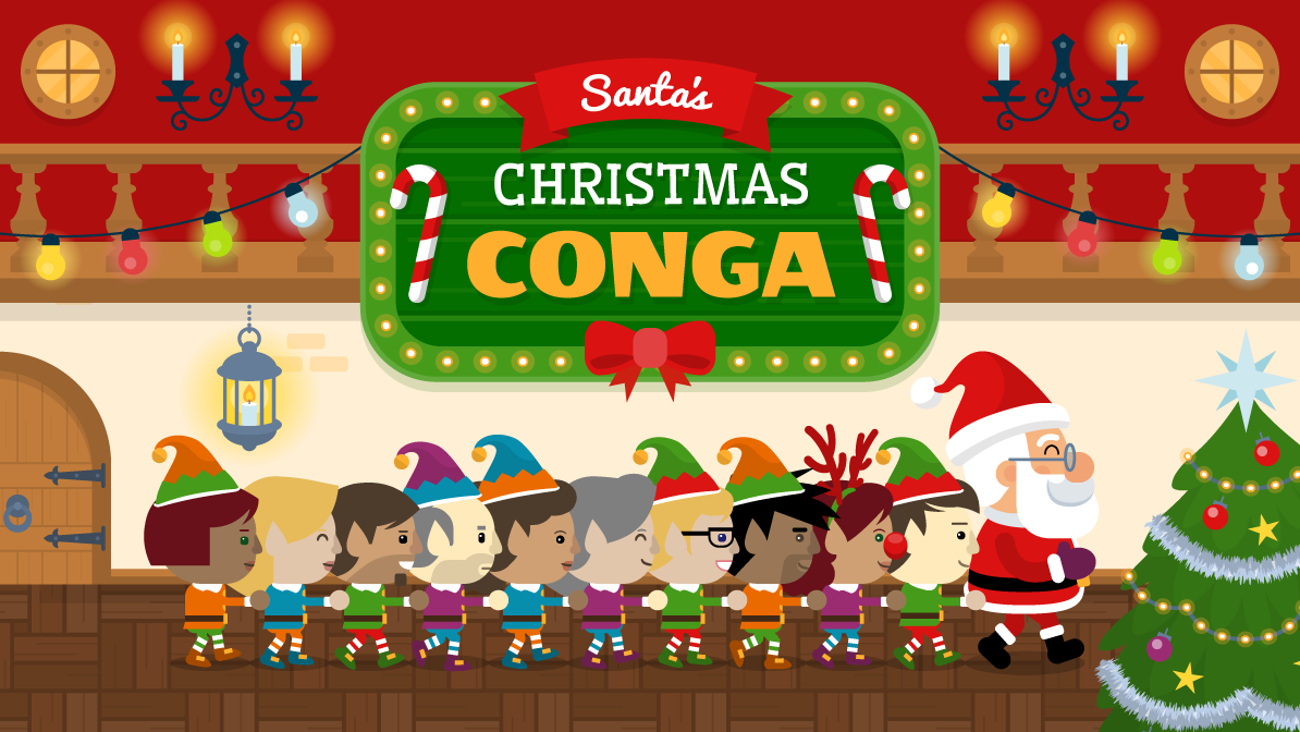 Santa's Christmas Conga Game Cover