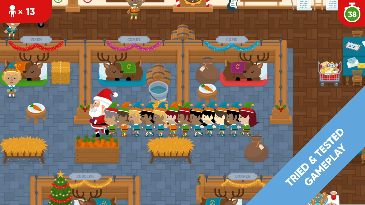 Santa's Workshop Conga Game