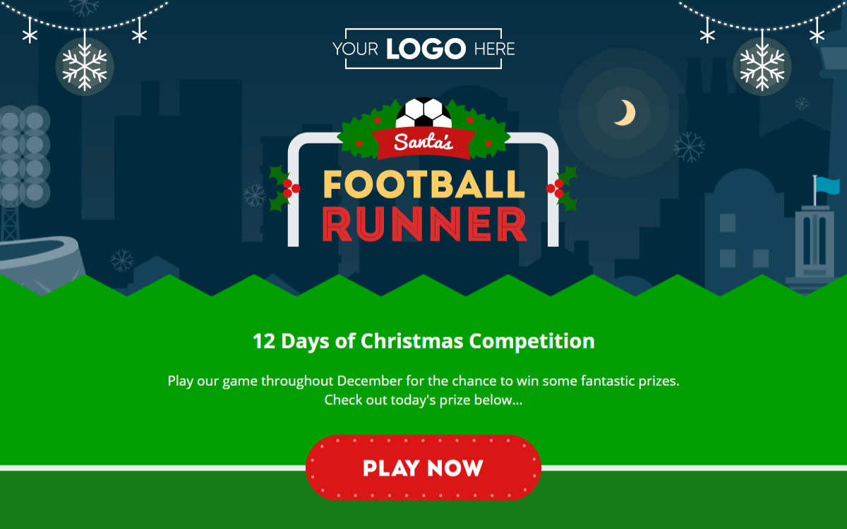 Santa's Football Runner Digital Advent Calendar