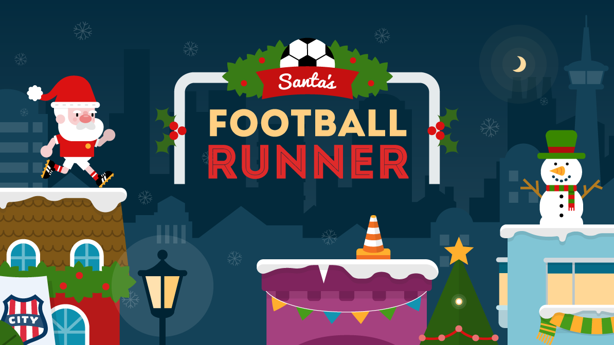 Santa's Football Runner Game Cover