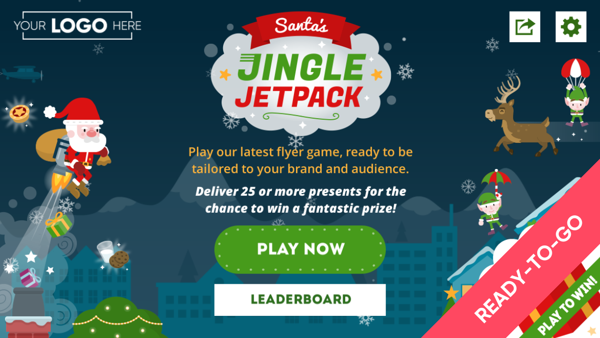 Online Christmas Flyer Game Menu