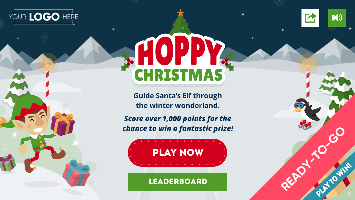 Online Christmas Hopper Game Menu