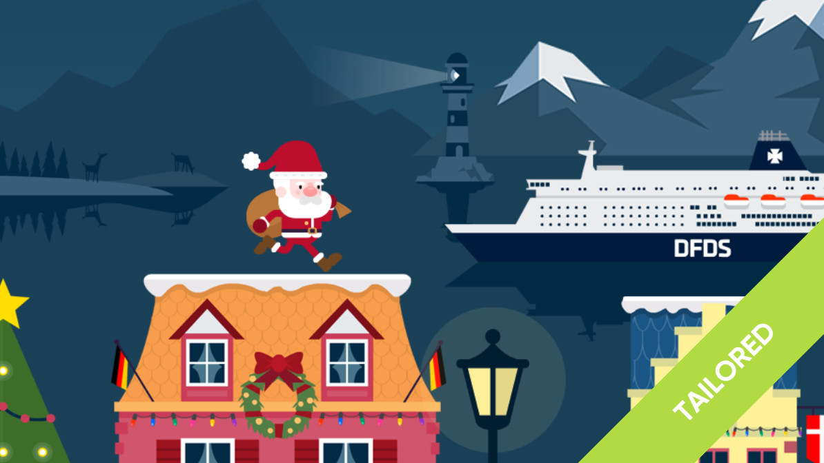 DFDS Tailored Christmas Rooftop Runner Gameplay