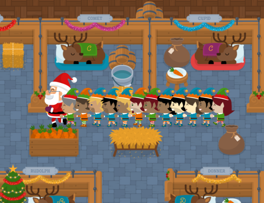 Santa's Christmas Conga Gameplay