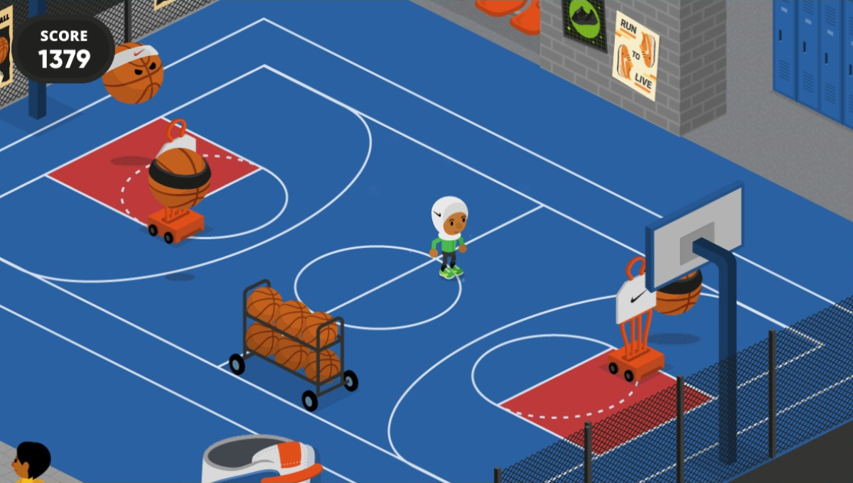 Footpatrol Campus Dash Game Basketball Court Scene