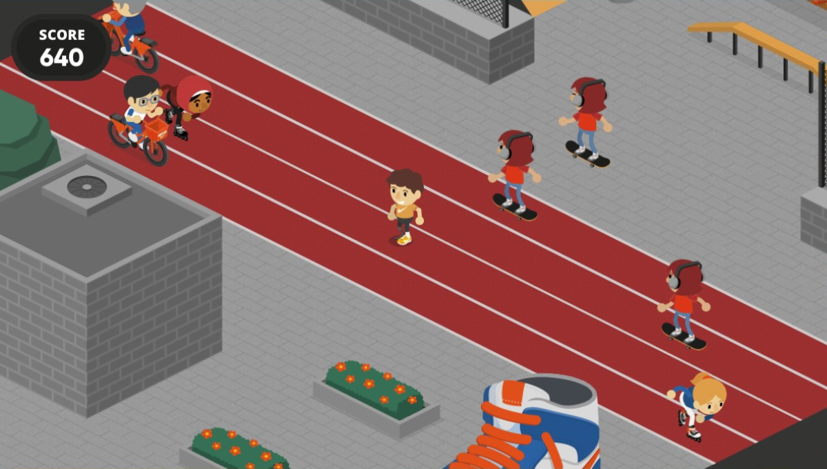 Footpatrol Campus Dash Game Running Track Scene