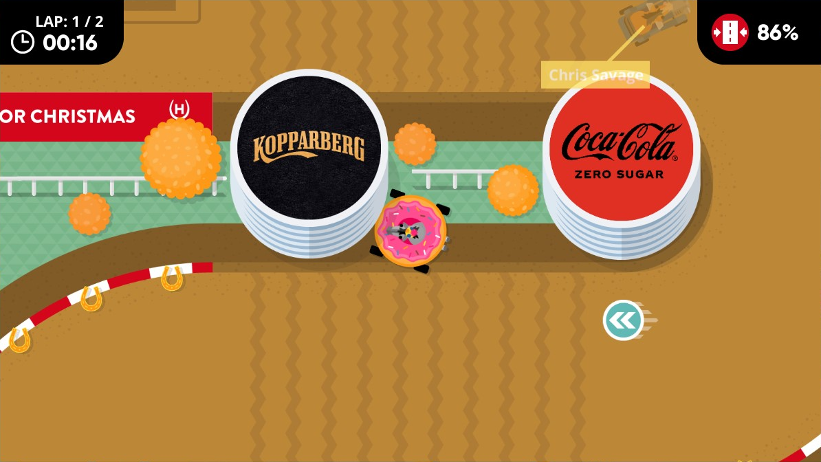 Crazy Horse Racing Coca Cola and Kopparberg Obstacles