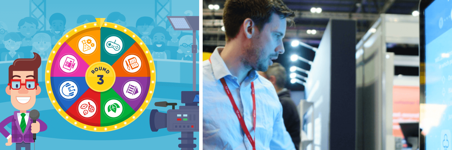 Multiple games for events and trade shows