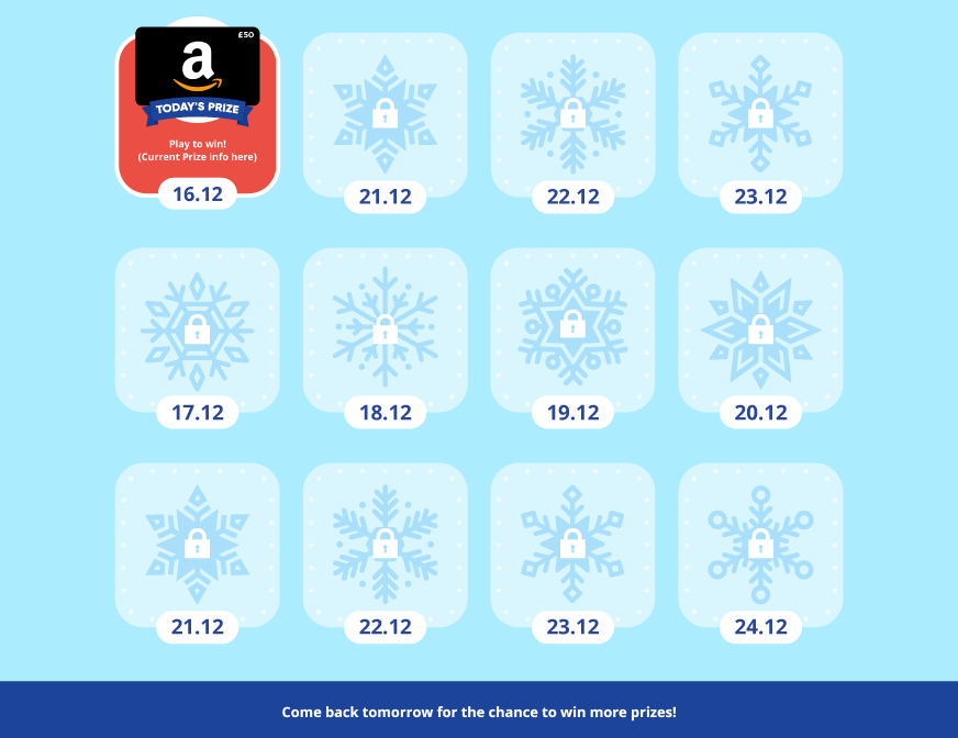 Daily Prizes Behind Each Door