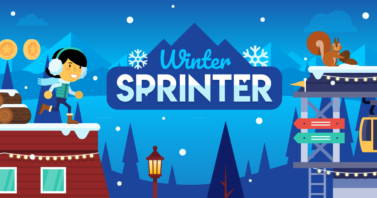 Winter Sprinter Branded Game Feature