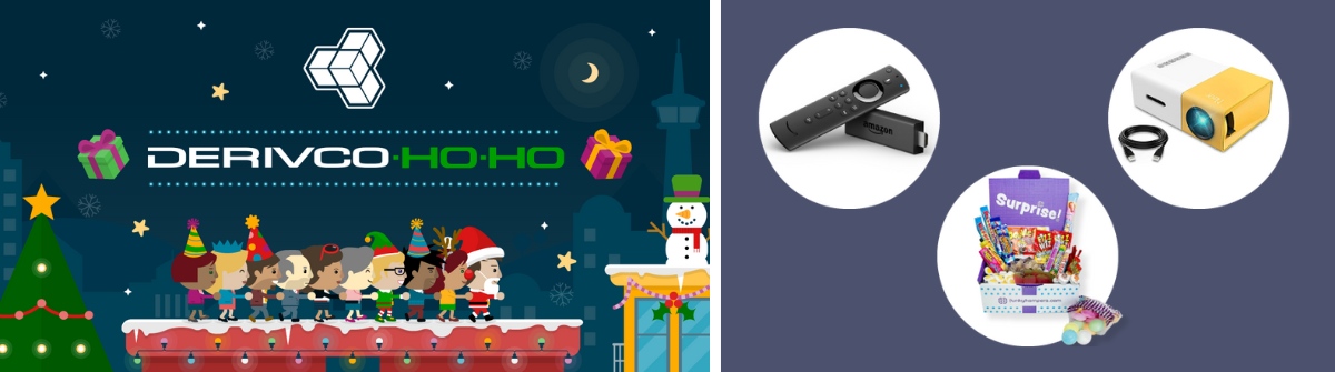 Derivco Sports Branded Game with Prizes as Christmas Gifts for Staff