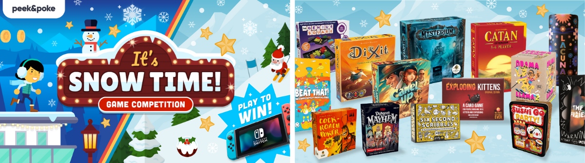 Online Game Competition with Board Game Prize Giveaways