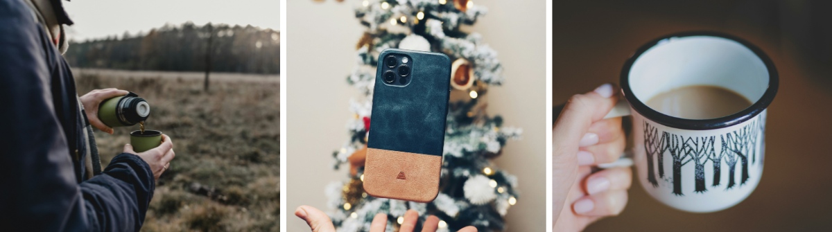 Flask, Phone Case, and Mug as Examples of Customisable Gifts