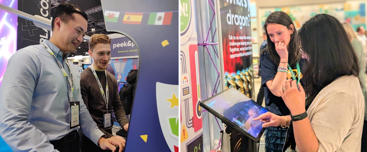 Interacting with Clients at Trade Show Stand