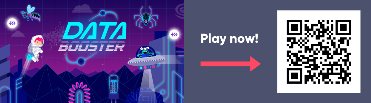 QR Code Example – Link to Data Booster Trade Show Game