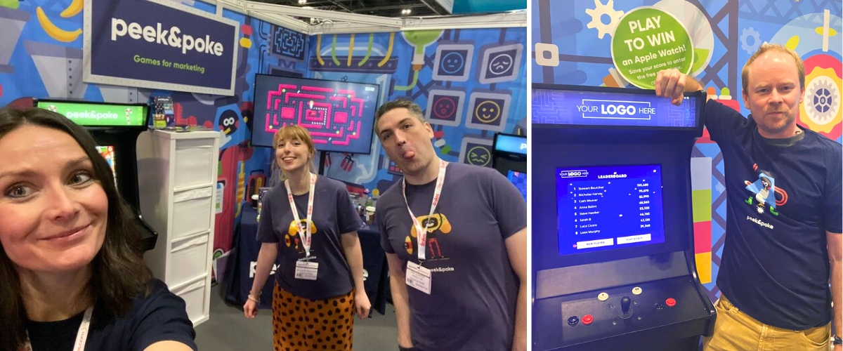 Company Reps Working at Trade Show Booth