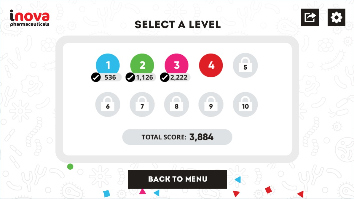 Social Fuel Bug Basher Game Level Select