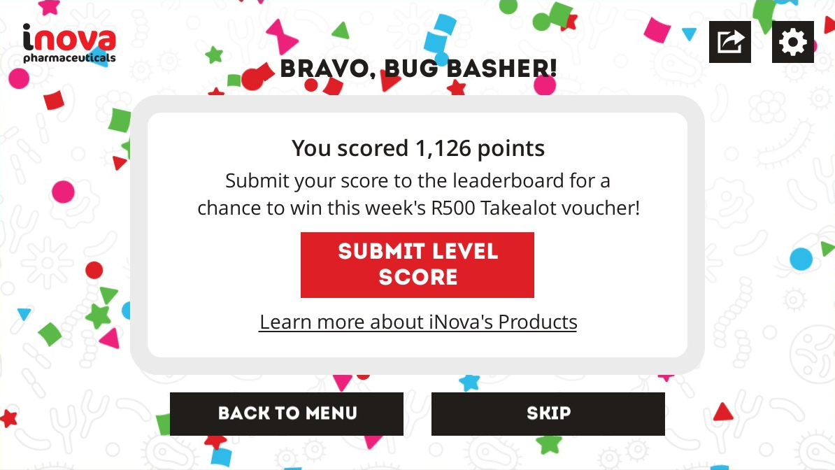 Social Fuel Bug Basher Game Submit Score
