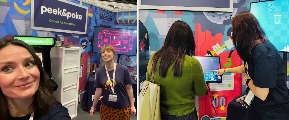 Cari and Leanne, Trade Show Engagement Experts at Peek & Poke