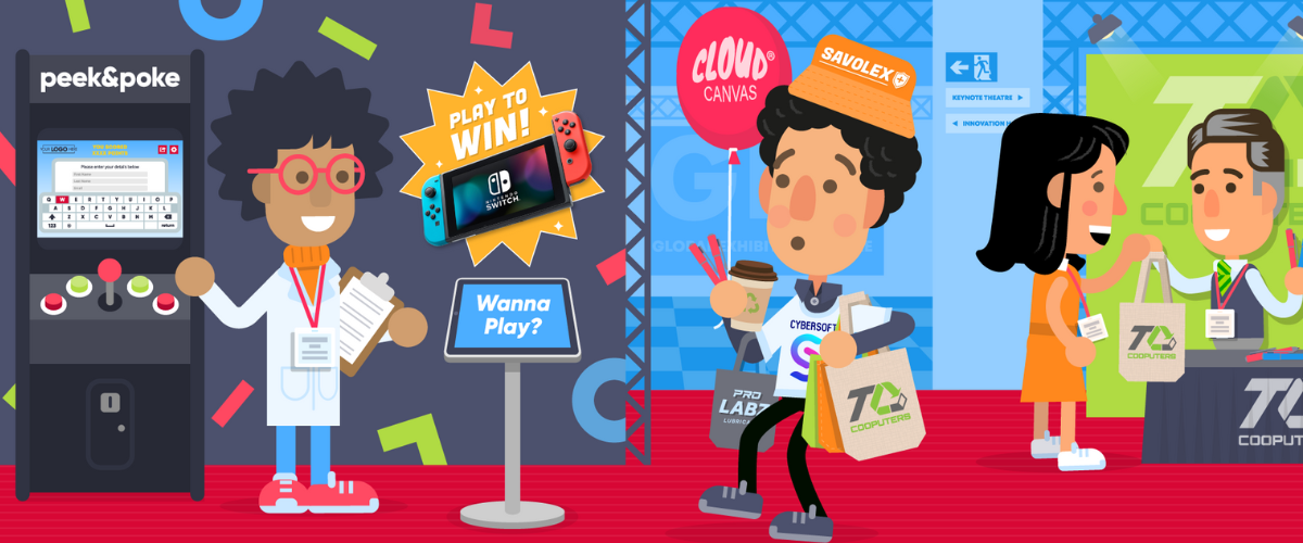 Illustration of Giveaways and Promotional Products to Engage Event Visitors