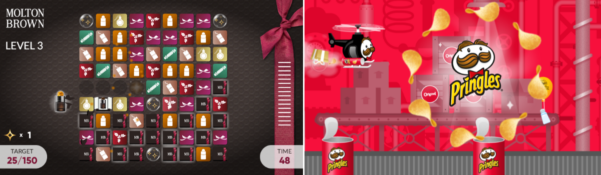 Branded Games for Molton Brown and Pringles