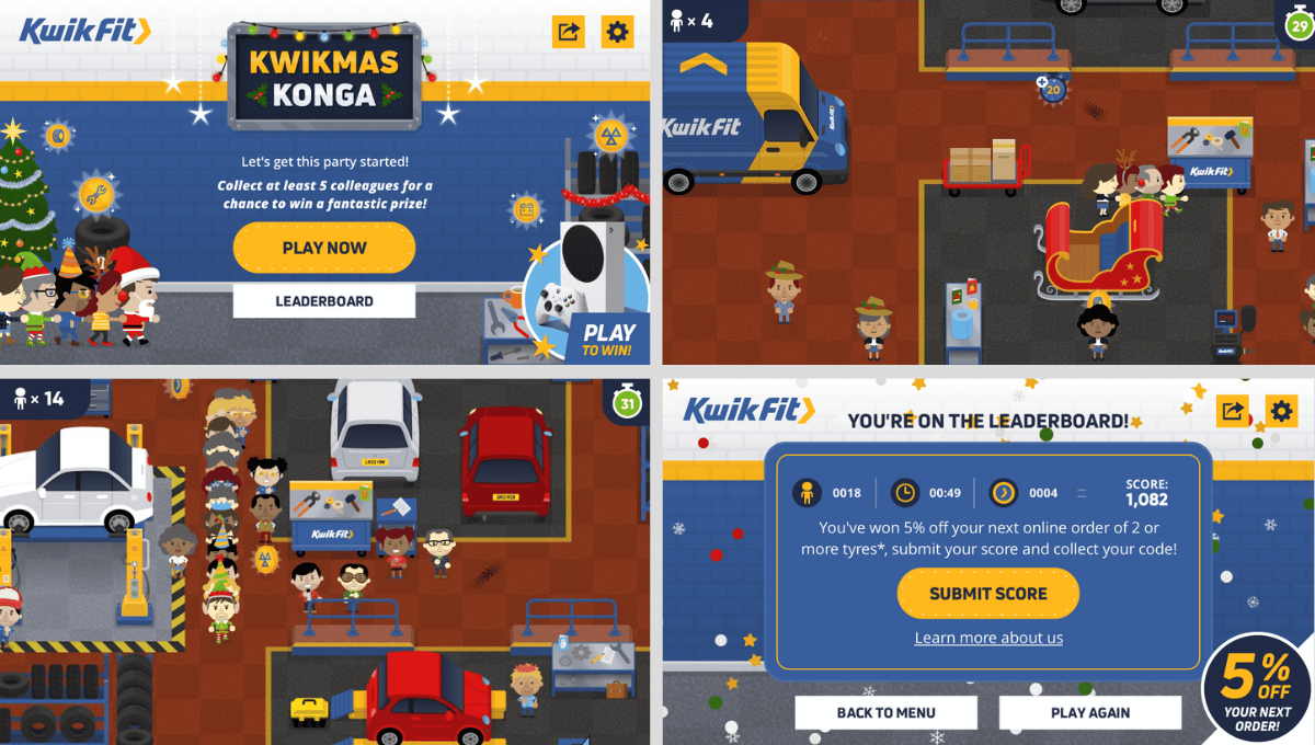 Kwik Fit Branded Game to Increase Customer Engagement
