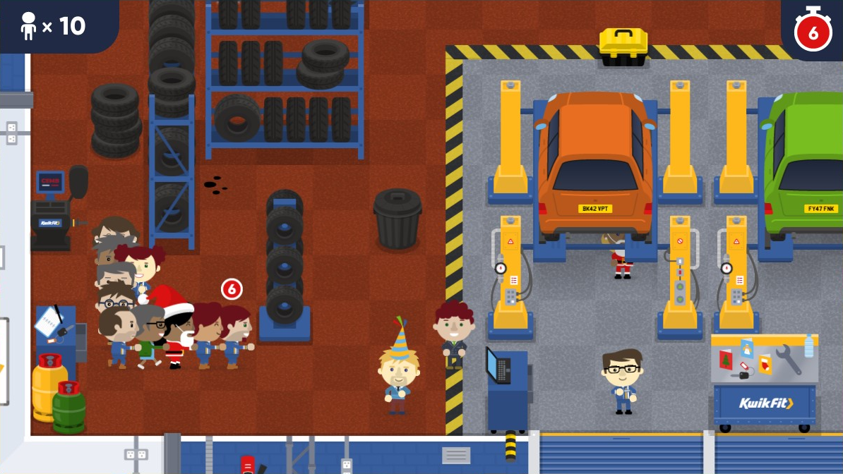 Kwik Fit Kwikmas Konga Gameplay Cars